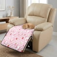thumbnail image 3 of ZIATUBLES Pink Axolotl Strawberry Print Recliner Chair Cover, Quilted Polyester Anti-Slip Furniture Protector, Pets Friendly Recliner Couch Slipcover Washable Living Room Home Decor Accessory, 3 of 8