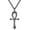 Black, variant on Ankh Cross Necklace 925 Sterling Silver Egyptian Jewelry for Men Women