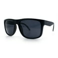 thumbnail image 4 of Classic Kush Mens Fancy Sport Horn Rim Plastic Manly Sunglasses Matte Black - Black, 4 of 8