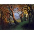thumbnail image 2 of Bierstadt, Albert 14x12 White Modern Wood Framed Museum Art Print Titled - Sunset In The Nebraska Territory, 2 of 4