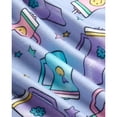 thumbnail image 6 of Princess Rose Girls Pajamas Set Cute Sleep Shirt Top Pajama Pants Shorts with Scrunchie 4 Piece, 6 of 7