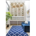 thumbnail image 3 of Ambient Rugs Contemporary Trellis Modern Geometric Area Rug Red 635, Blue, 3 of 6