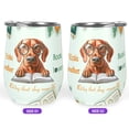 thumbnail image 2 of Vizsla Mother Book Lover Living That Dog Mom Life Happy Mother's Day 12oz Stainless Steel Wine Tumbler Insulated Cup with Lid Vizslas Dog Lover Gifts Idea - 03004, 2 of 5