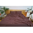 thumbnail image 2 of Mezzati Brushed Microfiber Bed Sheet Set - Ultra Soft and Lightweight for Ultimate Sleep Comfort, Wrinkle Free and Color Fade Resistant, 4pc Queen Purple, 2 of 5