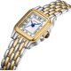 thumbnail image 2 of Reloj dorado ZHAOCHENG para mujer con brazalete vintage pequeño caja rectangular esfera romana, 2 of 5