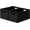Black, variant on Black Wicker Baskets for Shelves, 13.4L x 8. x 7.1H inch Hand-woven Storage Baskets for Pantry Organizing, Foldable Rectangular Bin with Handles, 2-pack