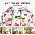 thumbnail image 4 of Honeii Birthday Cake Pattern Womens Oversized Hoodies Long Sleeve Sweatshirts Pullover Fall Outfits with Pocket-Large, 4 of 7