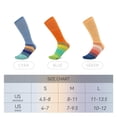 thumbnail image 4 of OpetHome 3 Pairs Colorful Striped Crew Five Toe Socks, Unisex Cotton Split Toe Athletic Socks for Daily Wear Cycling Running Large, 4 of 4