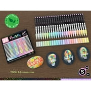 Tooli-Art Pastel Acrylic Paint Pens Multicolor Special Color Series Marker Set with 0.7mm Extra Fine Tip Set of 24