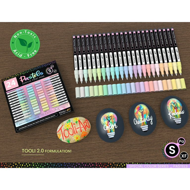 Tooli-Art Pastel Acrylic Paint Pens Multicolor Special Color