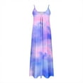 thumbnail image 4 of Edvintorg Womens Dresses Fashion Tie-Dye Printing V-Neck Camis Sleeveless Casual Beach Summer Dress Plus Size Long Maxi Dresses for Women, 4 of 5