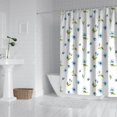 thumbnail image 2 of Pioneer Flower Floral Print Pattern Shower Curtain 84”x72", Bathroom Decorative Shower Curtain Set with 12 Hooks, Waterproof Washable, 2 of 6