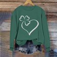 thumbnail image 2 of Craaazy Women's Crewneck Long Sleeve Sweatshirts St. Patrick's Clothes Gifts, 2 of 6