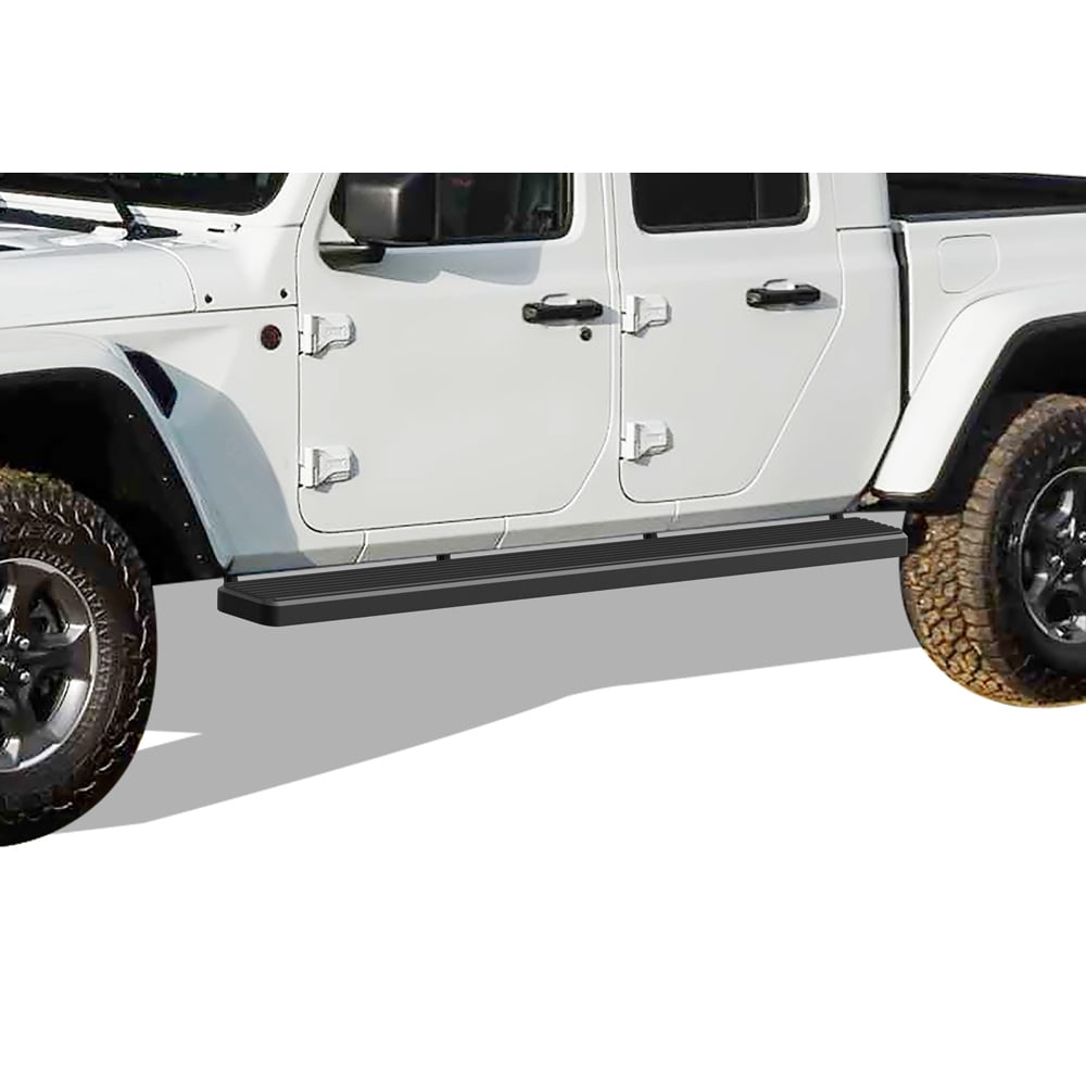 APS iBoard Running Boards 6 inches Matte Black Compatible with Jeep