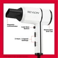 thumbnail image 4 of Revlon 1875W Crystal C + Ceramic Hair Dryer, White, 4 of 6