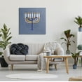 thumbnail image 2 of Patterned Hanukkah Menorah Swirls Holiday Graphic Art Gallery Wrapped Canvas Print Wall Art, 2 of 7
