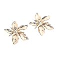 thumbnail image 5 of Pendientes colgantes de flores doradas shaofei Flor Oro, 5 of 5