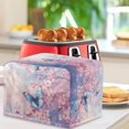 thumbnail image 3 of Xixirimido Butterfly Cherry Blossom Print Toaster Cover Toaster Oven Cover with Drawstring Toaster Appliance Dust Proof Cover for Kitchen Small Appliance Kitchen Accessories, 2 Slice, 3 of 7