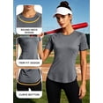 thumbnail image 4 of NELEUS Womens Plus Size Workout Tops for Activewear Athletic Gym Tee Casual Tops Loose Fit Quick Dry Crew Neck,Gray,US Size 2XL, 4 of 11