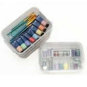 Everything Mary Clear 4-Tier Plastic Craft and Hobby Stackable Organizer