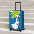 thumbnail image 6 of Fuzoiu Goose Holding an Umbrella Print Suitcase Cover,Washable Luggage Covers for Suitcase,Elastic Luggage Protector Cover,Scratch Resistant Travel Suitcase Covers-Large, 6 of 7