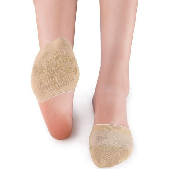 6 Pairs Toe Topper Socks Women - Half Socks Women No Show Liner Socks