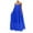 Blue, variant on Puntoco Summer dresses for women 2025 Womens Summer Sleeveless Mini Dress Casual V Neck Loose Swing Flowy Pleated Dresses Beach Sundress Black 12(XXL)