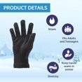 thumbnail image 2 of Yacht & Smith 12 Pairs of Winter Gloves Mens Womens and Kids - Thermal Knit Stretchy Fuzzy Bulk Glove Colors, 2 of 7