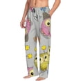 thumbnail image 6 of Sikiie Cartoon Owls Mens Pajama Pants Sleep & Lounge Pants, PJ Bottoms With elastic waistb and Pockets Medium, 6 of 6