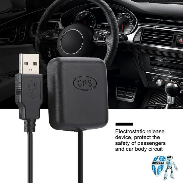 GPS Antenna, Equipped With 3 Meters Rg174 Cable, Magnetic Base, GPS Aerial, RG174 Car GPS Antenna, for Usb Adapter Car Gps