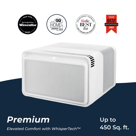 Windmill 10 000 BTU Inverter Window Air Conditioner with WhisperTech - Ultra-Quiet & Smart Cools up to 450 Sq. Ft. - #1 Easy Install App/Wi-Fi Voice-Enabled Remote Control Energy Star