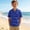Blue, variant on Boy's Dress Shirts Kids Summer School Uniform Button Down Shirt Pink, Size 3T-15