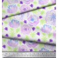 thumbnail image 3 of Soimoi Green Rayon Fabric Floral Print Fabric by Yard 42 Inch Wide, 3 of 3