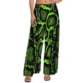 thumbnail image 1 of Blue Snakeskin Pants Python Print Streetwear Straight Wide Leg Pants High Waist Office Trousers Big Size 5XL 6XL, 1 of 5