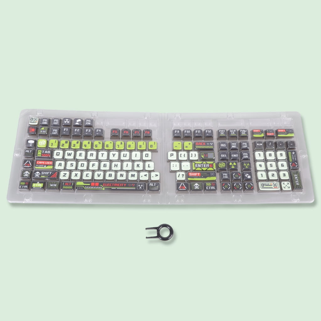Full Set 125Key PBT+PC Keycaps 4 Sided Sublimations Printing MDAs Contouring For Mechanical Gaming Keyboards