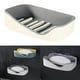 thumbnail image 3 of Bandeja para platos de pared, jabonera de doble capa con escurridor, contenedor de jabón desmontable Gris, 3 of 8