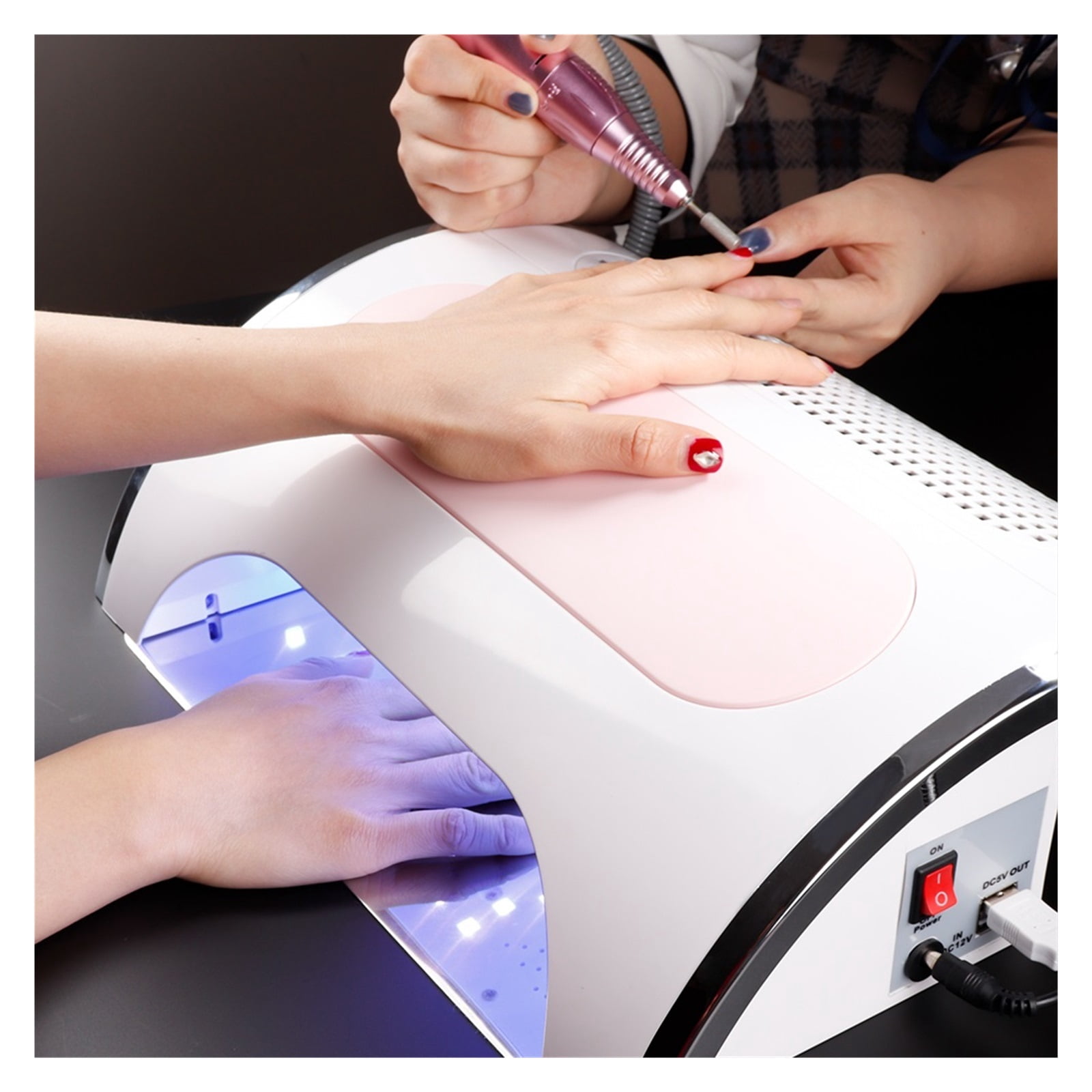 3-IN-1 54W Nail Dust Collector +UV LED Nail Lamp +Electric Nail Drill Professional Nail Manicure Tool Machine For Salon ,Lasting Comfort Experience