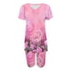 thumbnail image 4 of Blusas para las Mujeres Casual Impreso Cuello en V Manga Corta Blusa Pantalones Cortos, Conjuntos de Ropa para las Mujeres, 4 of 5