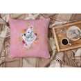 thumbnail image 4 of Carolines Treasures CK4160PW1414 Great Pyrenees Pink Flowers Fabric Decorative Pillow  14Hx14W multicolor, 4 of 4