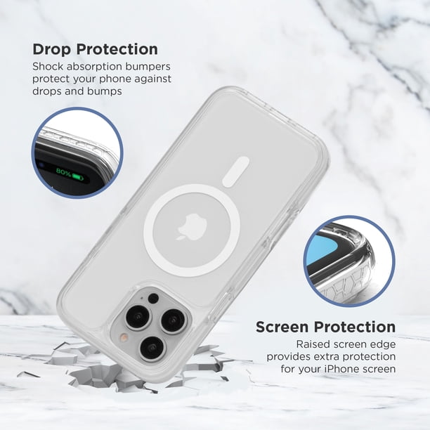 iHome Premium iPhone 16 Pro Max Case, MagSafe Compatible, Drop