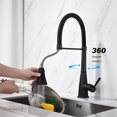 thumbnail image 3 of Cfowner Kitchen Faucet with Pull Down Sprayer, Commercial Kitchen Faucets for Bar Laundry, 360°Swivel Spout, 3 of 8