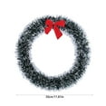 thumbnail image 3 of EWASWON Christmas 12 Inch White Artificial Christmas Wreath - Indoor Wall Hanging, Front Door Decoration, Holiday Decor, 3 of 6