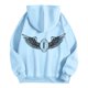 thumbnail image 4 of MHFRRA Sudadera con Capucha Informal para Hombre, Estilo Holgada, con Estampado de Fútbol, Cómoda y Cálida, para Uso Diario En Otoño E Invierno Azul cielo, 4 of 4
