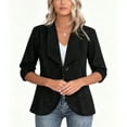 thumbnail image 3 of Wowcloth Women's Blazer, Elegant Long Sleeve with Notched Lapel, Slim Fit Casual Wear for Office and Daily Use, 3 of 6