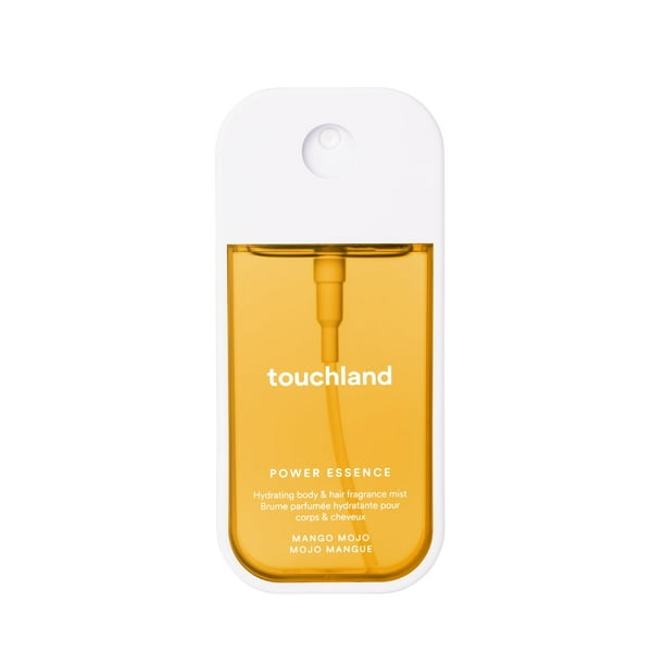 Fragancia hidratante para cuerpo y cabello Touchland Power Essence, Mango Mojo, 56 ml (2 oz fl.) Bruma corporal tamaño viaje
