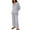 Gray, variant on qolati Women's 2 Piece Outfit 2024 Fall Button Knit Pullover Sweater and Wide Leg Pants Sweatsuit Trendy Clothes Loungwear Matching Sets