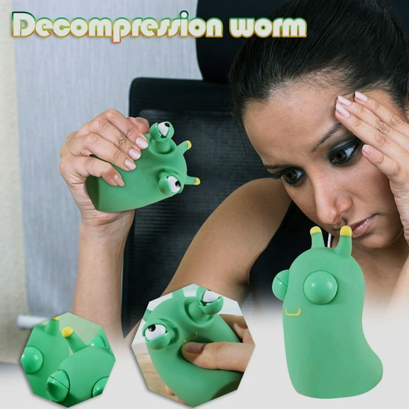 Toys 50% Off Clear! Green Bug Toys Popping Out Eyes Squeeze Fun Children's Sensory Fidget Toys Used to Relieve Stress,Anxiety,Autism Toy Christmas Birthday Gift