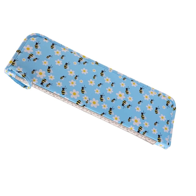 Bolsa de almacenamiento de ganchos de ganchillo, bolsa de almacenamiento vacía para llevar varias agujas de ganchillo, estuche portátil para ganchos azul Sunnimix organizador de tejido