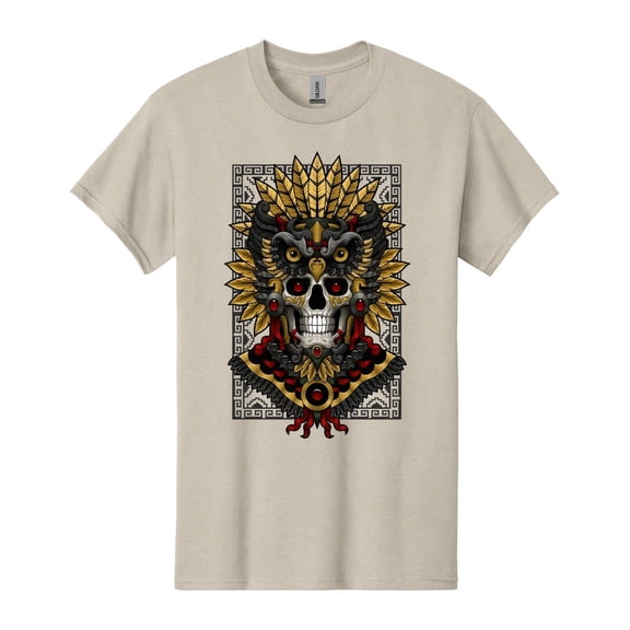 Mexico Aztec Skull T-shirt