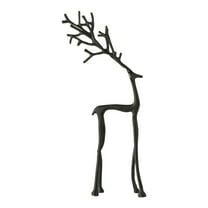 HIELLFQ Black Modern Simple Reindeer Christmas Decorations Elegant Reindeer Christmas Decor Ideal for Mantel Living Room Bedroom Office